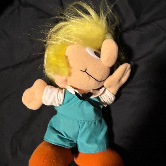 Vintage 1983 Smurfs Peewit Plush Stuffed Toy Doll Wallace Berrie Peyo Johan - Picture 2 of 8